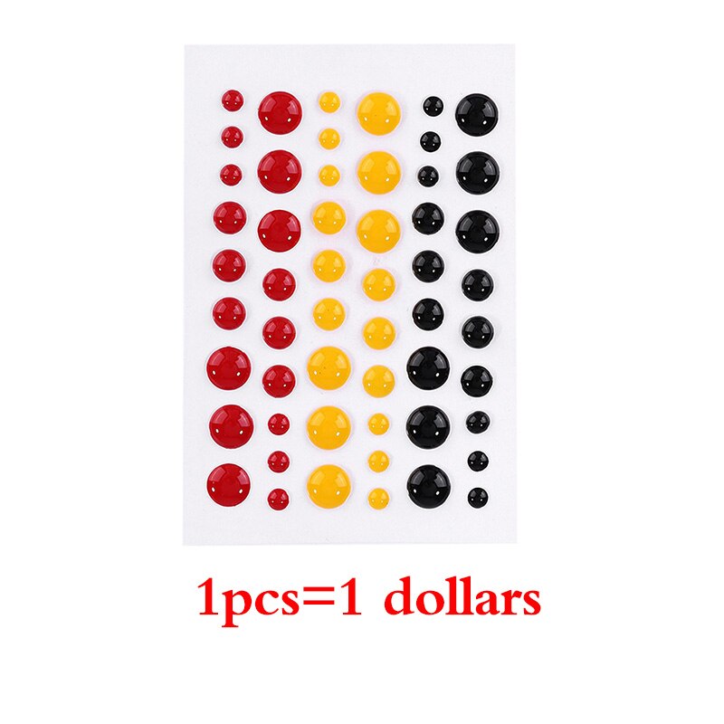 Enamel Dot Self Adhesive Sprinkles Enamel Dots Resin Sticker for Scrapbooking DIY Crafts Card Making Decoration: Picture 24