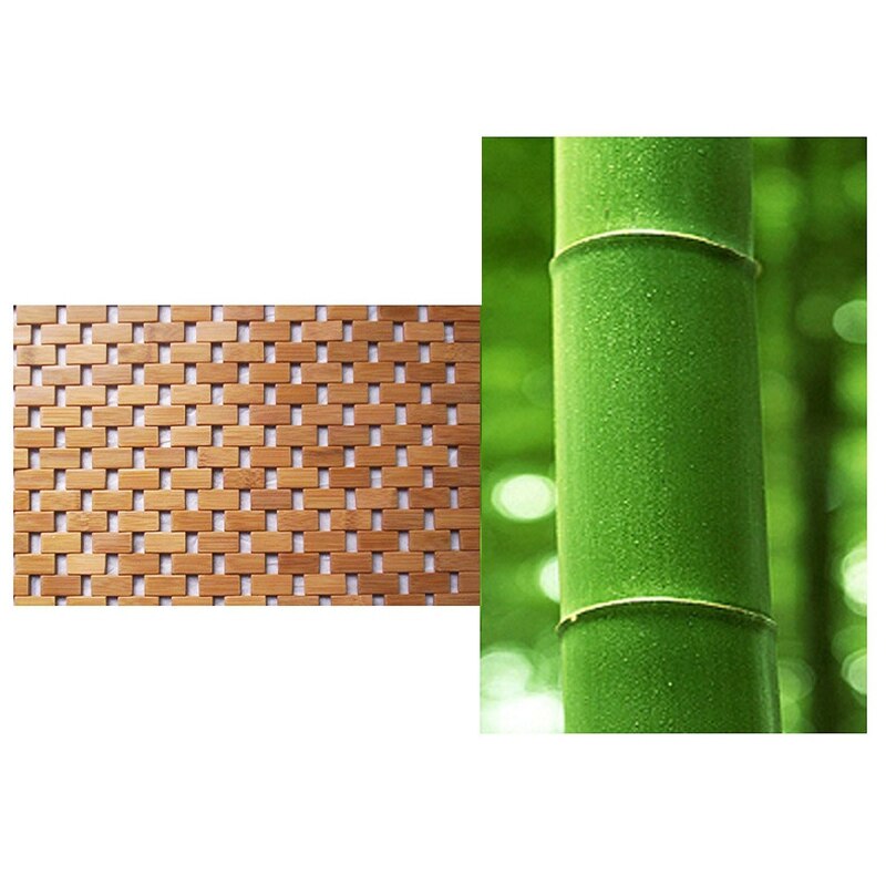 Teak træ bademåtte fødder brusebad gulv naturlig bambus skridsikker stor 50 x 70cm