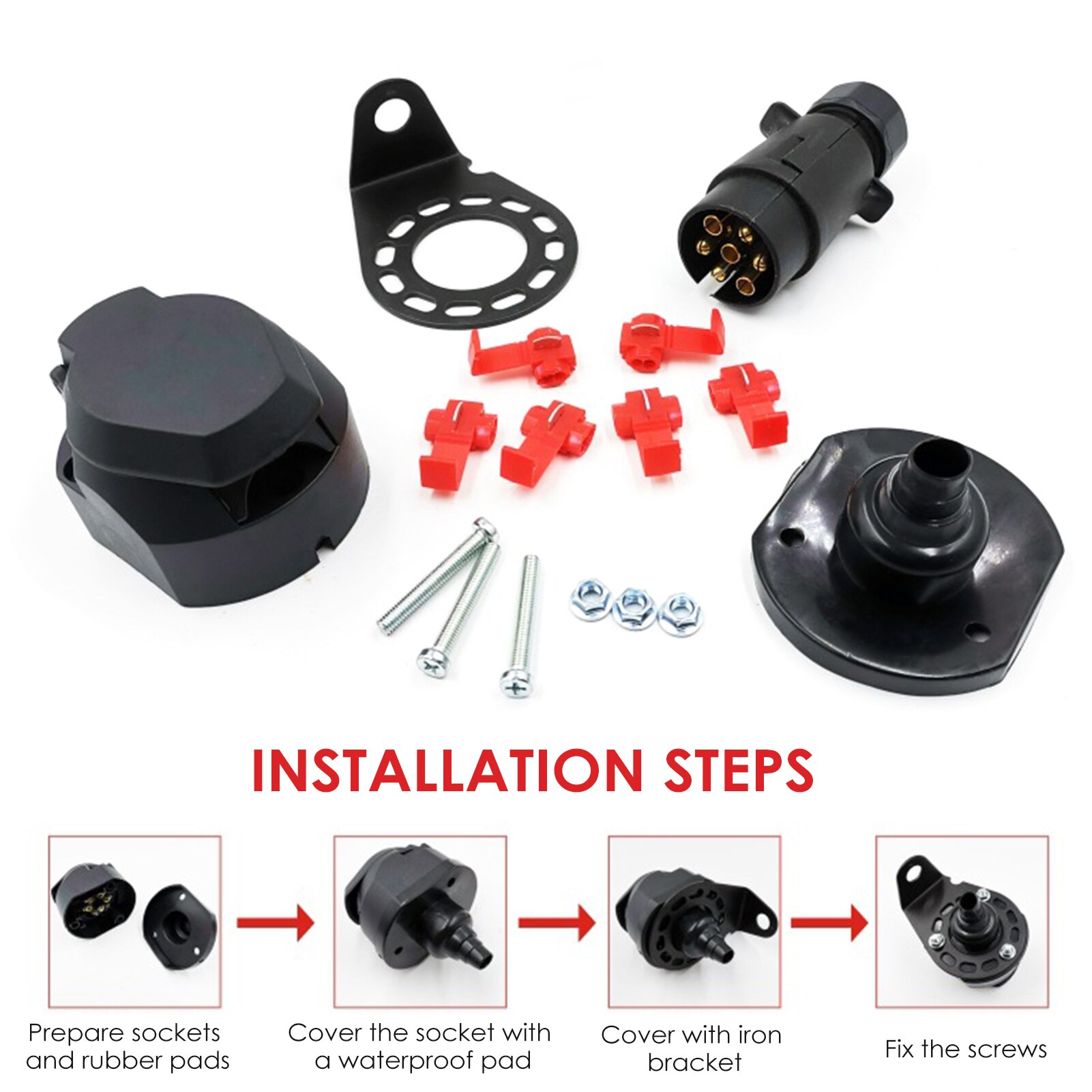 Socket Adapter Set Verfijnde Efficiënte Auto Outlet Kit