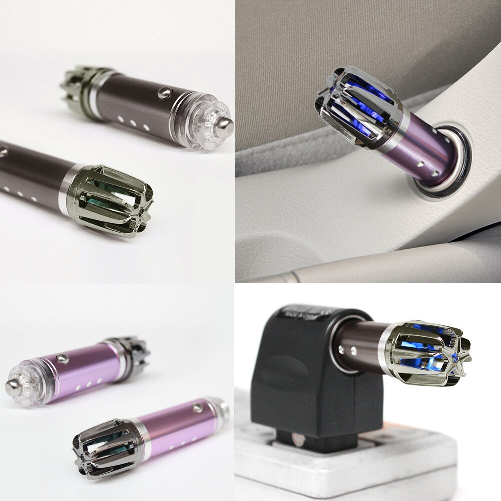 Air Ionic Purifier Auto Car Bar Ionizer Cleaner Home Fresh Oxygen Grey