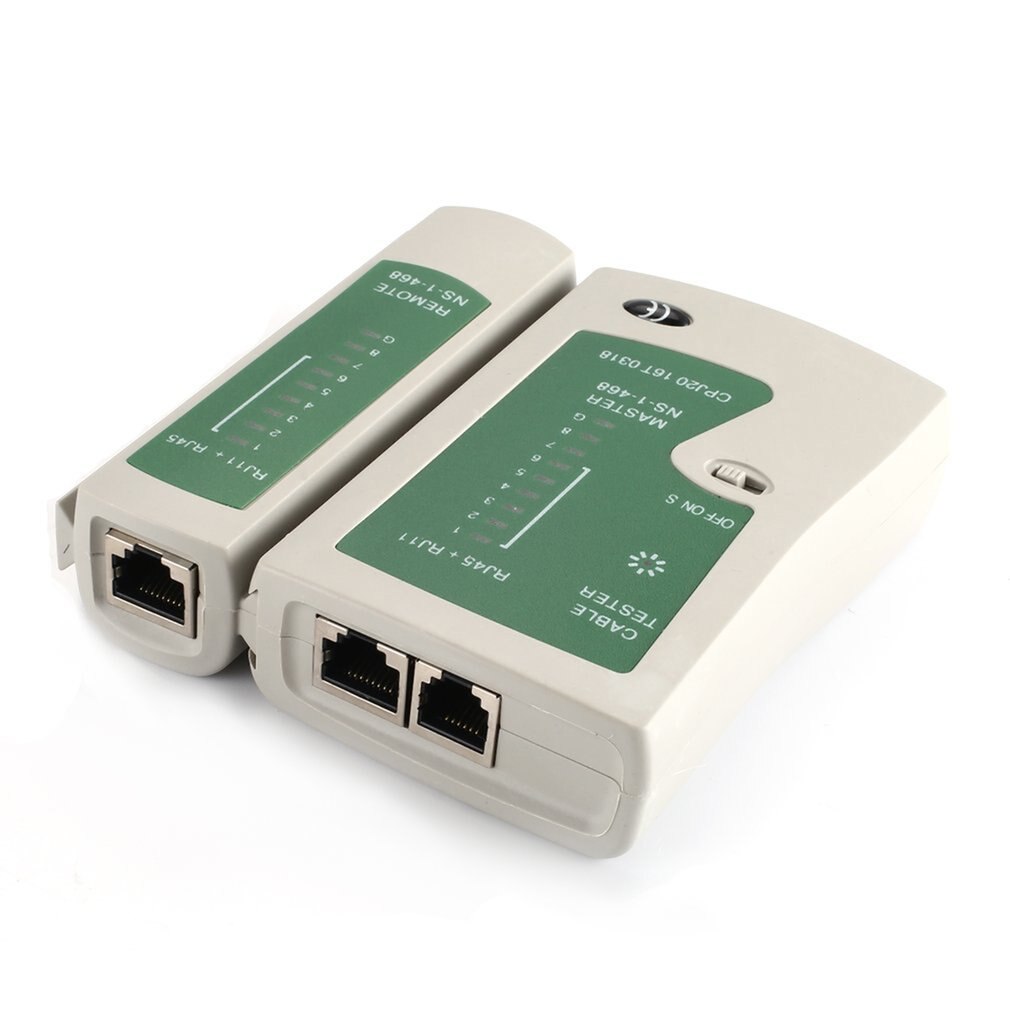 Netzwerk Ethernet LAN Bausatz 4 in 1 Kabel Tester + Crimpen Zange Crimper + Draht Stripper + 10x Rj45 Katze5 Katze5e Stecker Stecker Netw