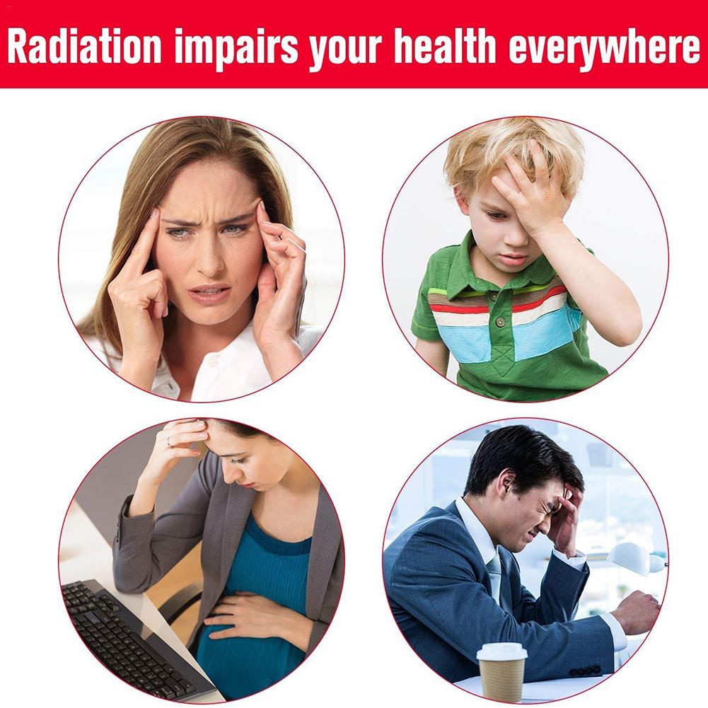6 uds. Teléfonos móviles Protector Anti radiación pegatina bloqueador de iones negativos Reduce la radiación 99% Protector para ordenador portátil