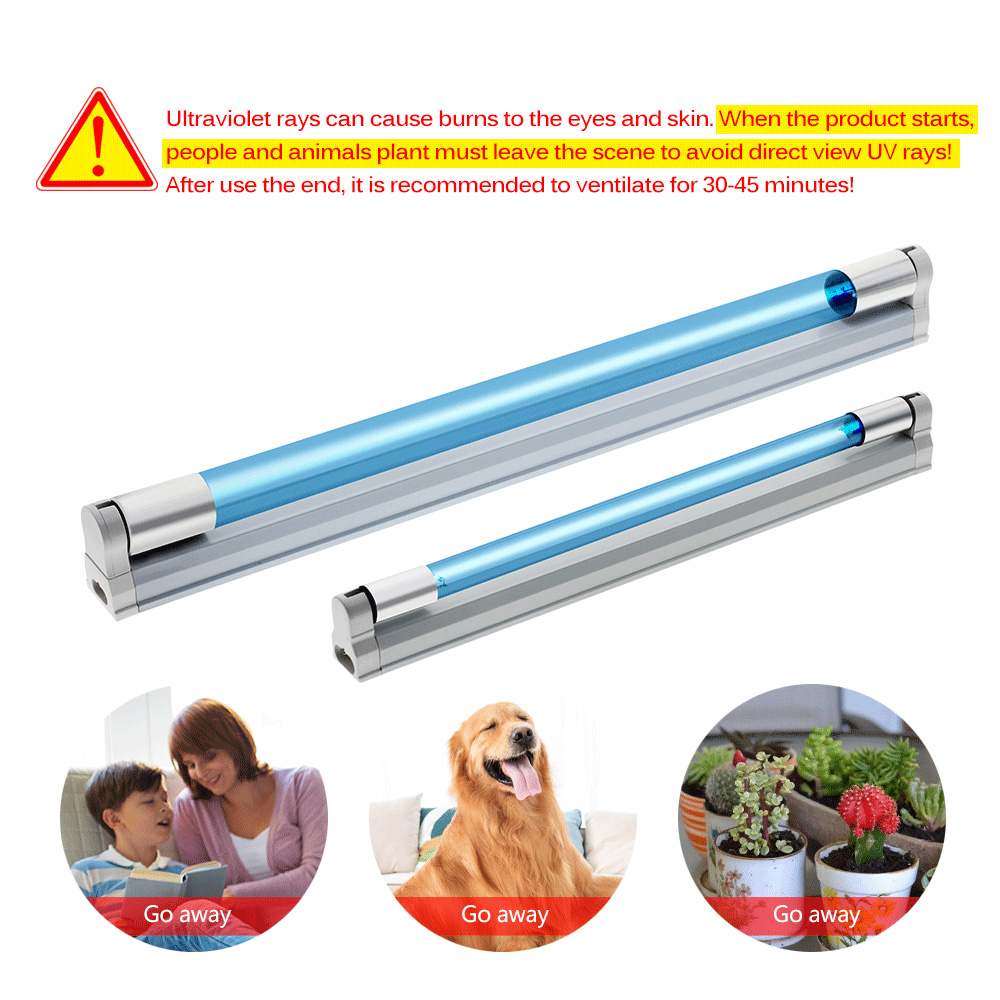 Uv Keimtötende Licht T5 / T8 Quarz Rohr 8W 15W UVC Sterilisator Töten Staub Milbe UV Bakterizide Lampe für Schlafzimmer Krankenhaus