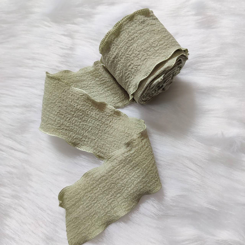 Ruban en Tulle plissé en queue de poisson de 9M, parfait pour l'emballage de bouquets et la décoration de gâteaux, matériel d'artisanat polyvalent pour le bricolage: green