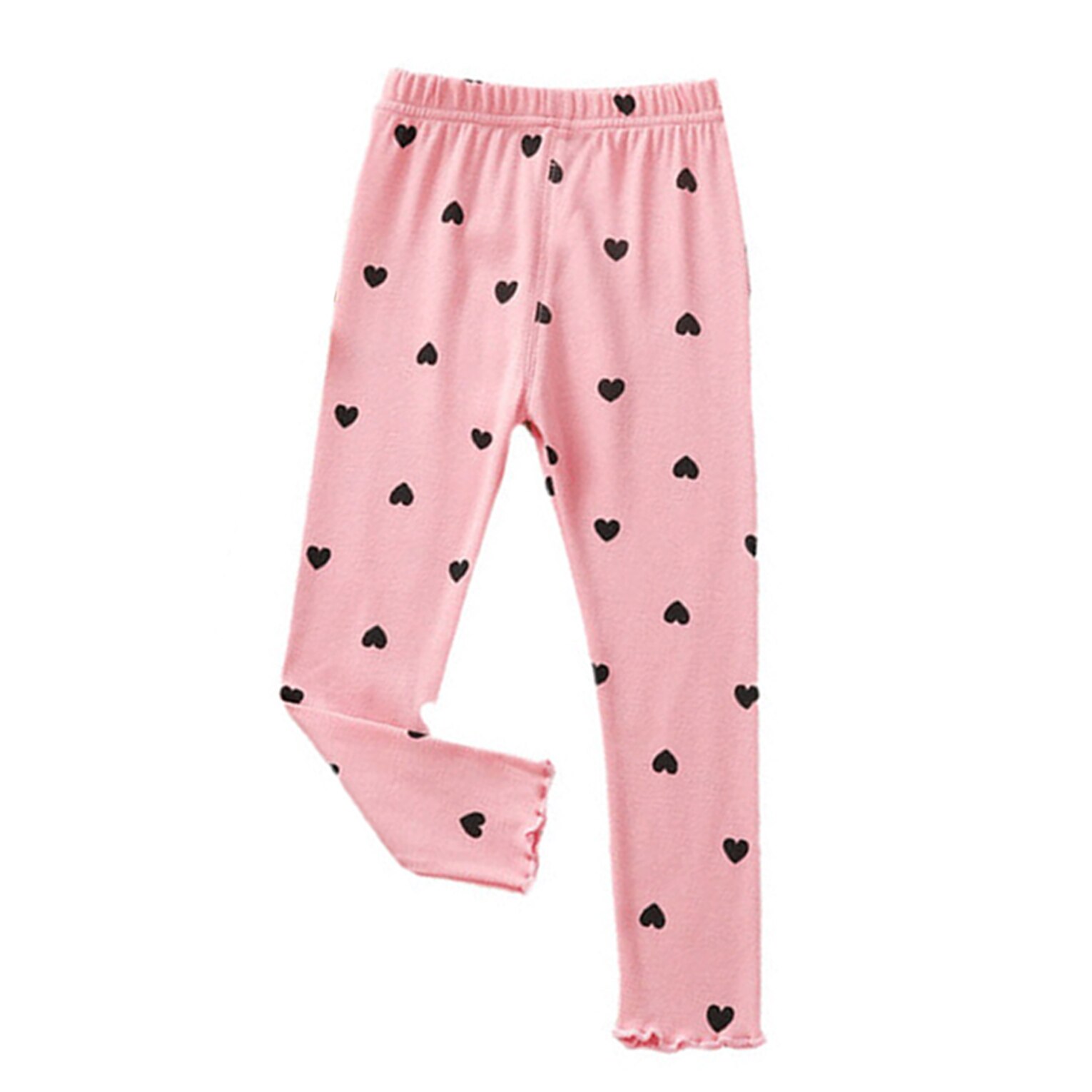 Leggings pour filles, pantalons moulants, imprimés à pois, extensibles, à motifs en coton, vêtements pour enfants, collection printemps et automne