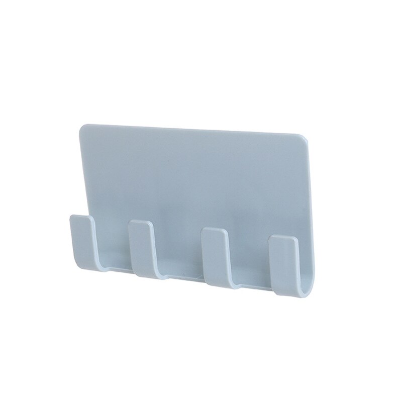 Phone Charging Holder Bracket Multifunction Wall Mount Stand Adhesive Durable Socket Rack Storage Support Hanger For Smartphone: Gray