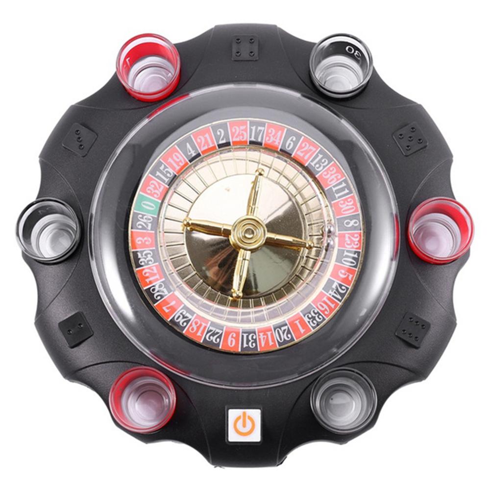 Electric Russian Lucky Turntable Friends Gathering Game Wine Table Game Entertainment Fun Toys Bar Supplies: Default Title