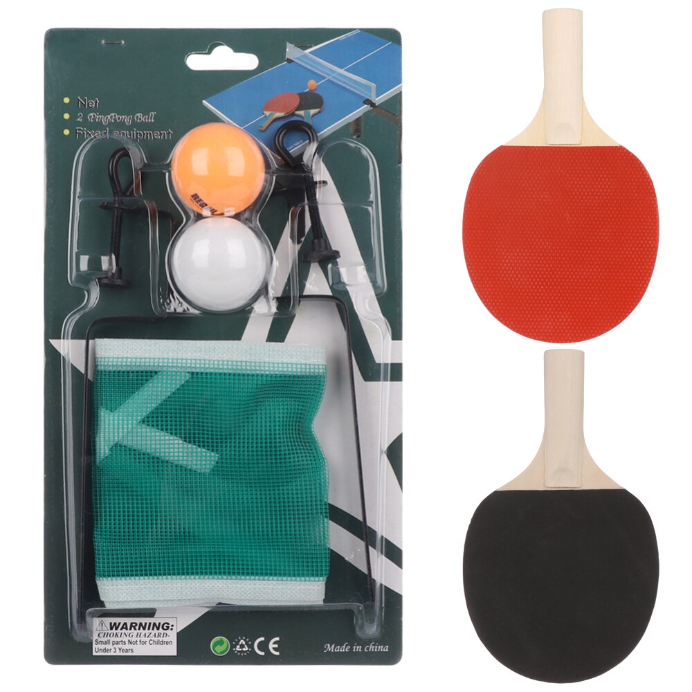 1 Set Portable Table Tennis Set Ping Pong Net Rack Ball Training Accessories Family Indoor Outdoor Sports Game Exercise Tool
