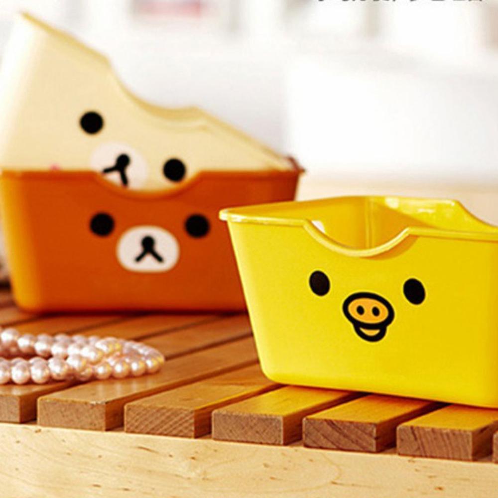 Mini Cute Cartoon Stationery Storage Box Debris Sorting Box Storage Box Rectangular Desktop Storage Box