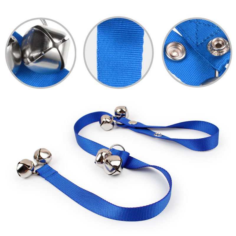 Nylon Pet Door Bell Rope Pet Dog Puppy Adjustable Length Alarm Training Rope Doorbell Dog Accessories