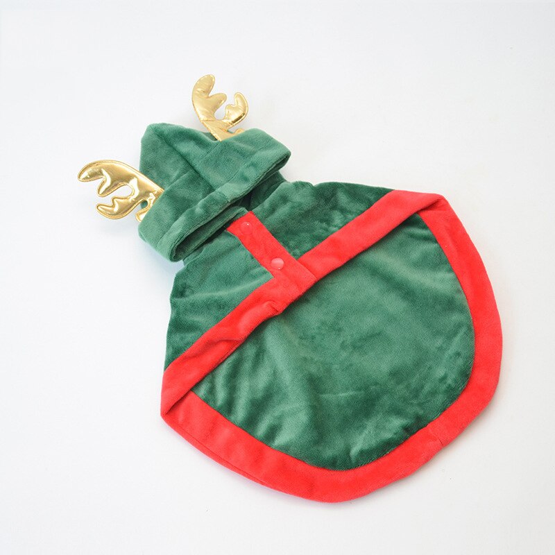 Costume de noël pour chien, Trench, cape d&#39;hiver pour chien, Bichon maltais, chih Tzu Yorkshire, chiodle, Schnauzer, carlin, vêtements de noël: Green / M