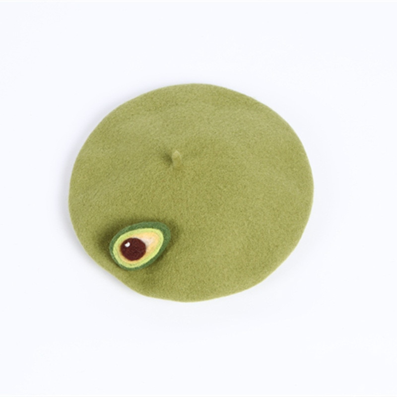 Baretter hætter til kvinder eksotisk frugt hat håndlavet netto rød avocado grøn maleren hat