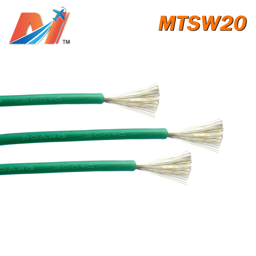 Maytech Clearance (1meter) power silicon wire AWG20 GREEN COLOR