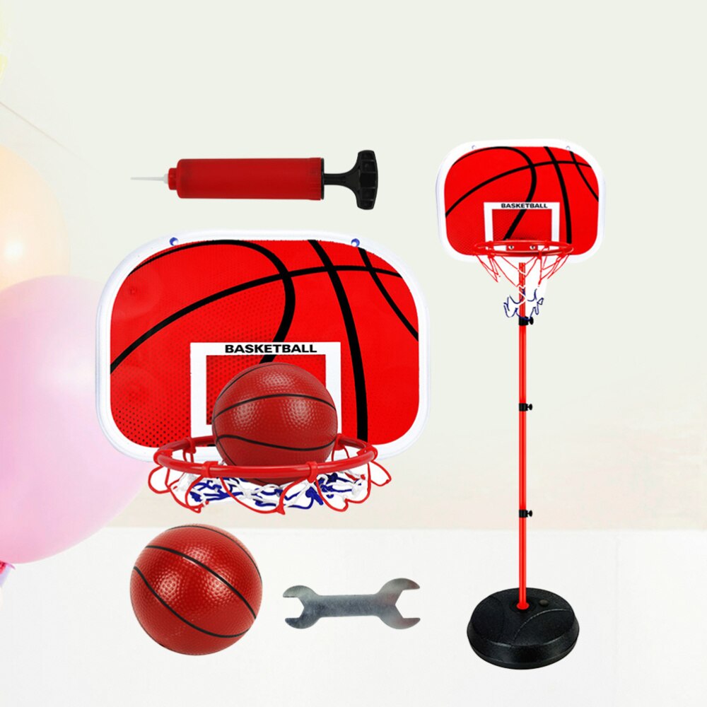 Kinderen Basketbal Set Rekken Stand Metal Training Shot Indoor Outdoor Sport Lifting Basketbal Frame-2.1M (Rood)