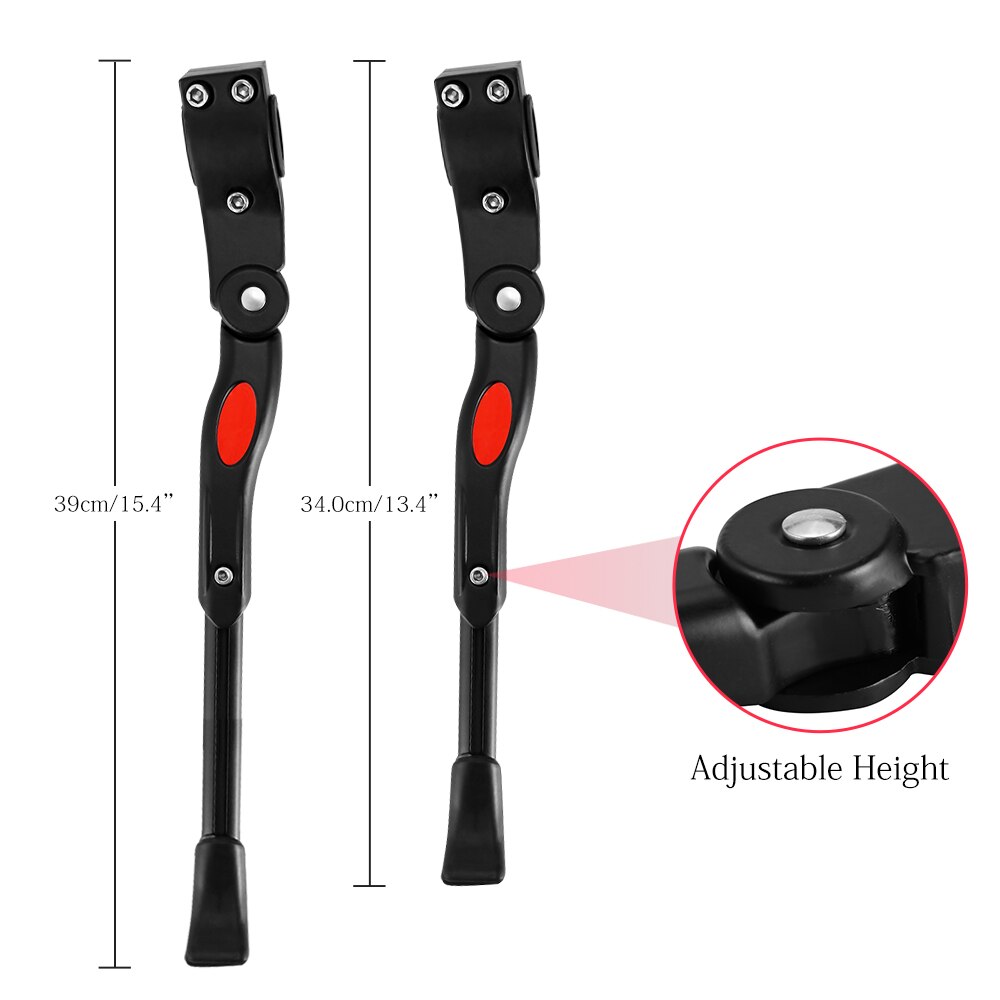 Adjustable Bicycle Kickstand Bike Parking Rack Kick Push Stand Rear Triangle Non-Slip Foot Cycling MTB Road Bike Parking Holder
