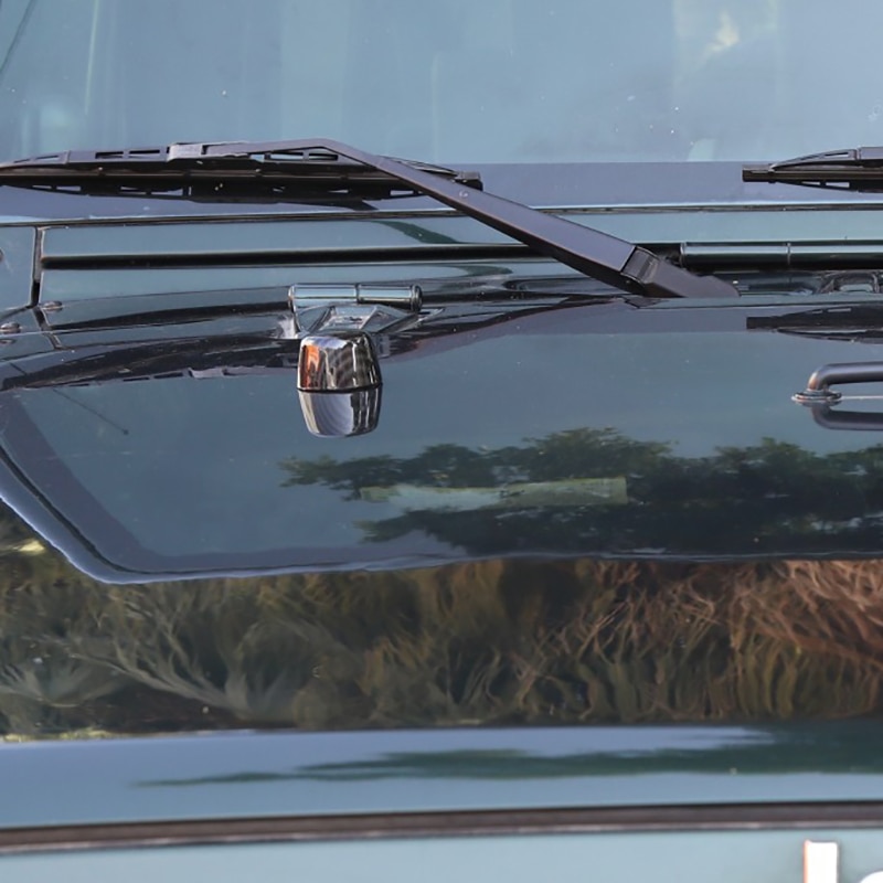 Car Cover Small Round Cover Crash Round Cover Engine Cover Windshield Bumper Cover for Jeep Wrangler JK 2007 Carbon Fiber B