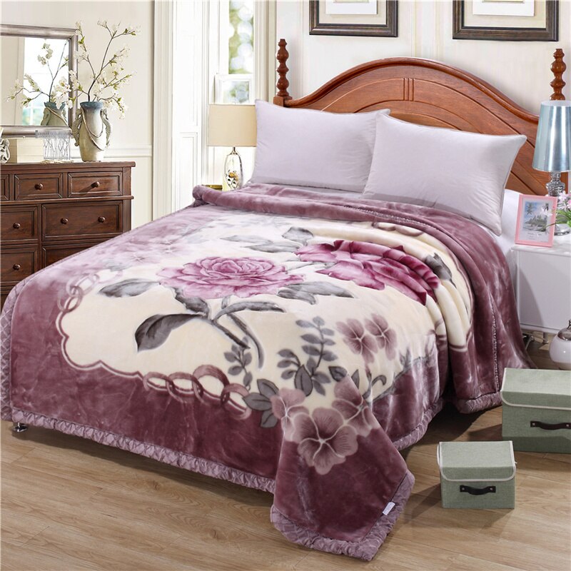 Cartoon Double-Side Winter Dikke Raschel Dekens Kids Adult Leuke Bed Spread Super Zachte Worp Deken: 19