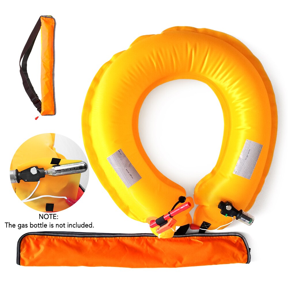 Ceinture de sauvetage gonflable automatique, ceinture de taille avec bandes réfléchissantes pour kayak et pêche