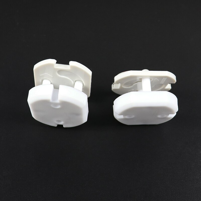 10pcs Baby Safety Rotate Cover 2 Hole Round EU Electric Protection Socket Children Against Plastic Security Locks Cover