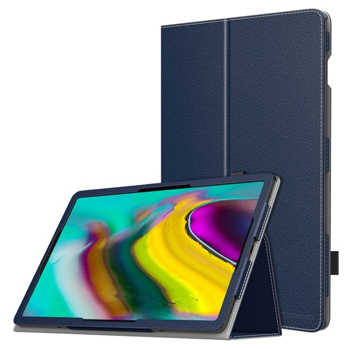 Fodral för samsung galaxy tab  s5e 10.5 release, smalt pu läder skalskydd stativfodral med auto wake/sleep för galaxy tab  s5e: Indiho