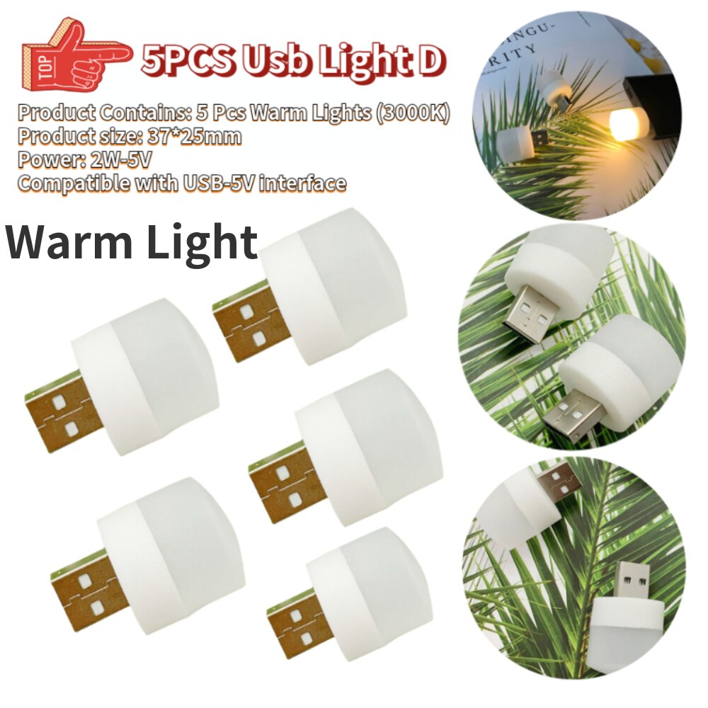 Usb Nachtlampje Draagbare Usb Kleine Boek Lampen Led Bescherming Leeslamp Usb Plug Led Computer Mobiele Power Opladen Bureau lamp: C1