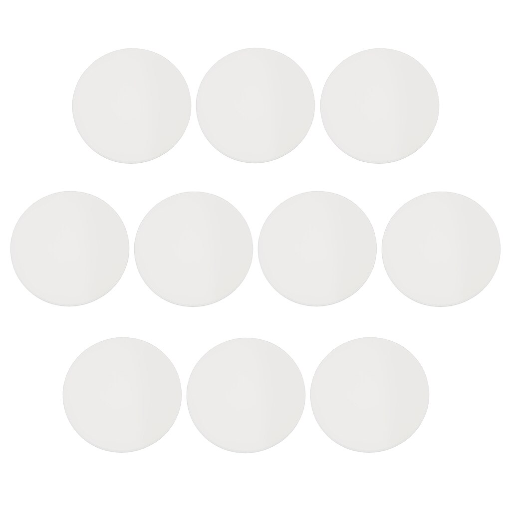 10 Uds. De cristal Mineral plano redondo, lente facial de cristal para reloj, accesorios para reloj compatibles con cualquier caja de reloj, 1mm de grosor