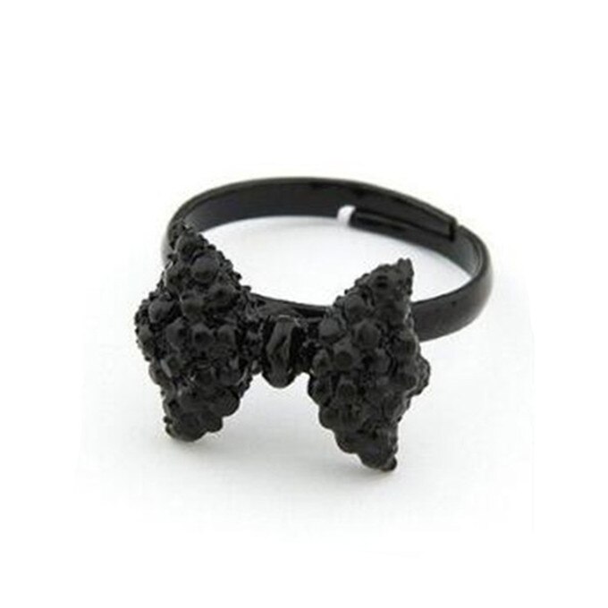 Schmuck Ringe Schwarz Rose Blume Öffnung Ringe Index Finger Verstellbare Ringe Für Frau Mädchen