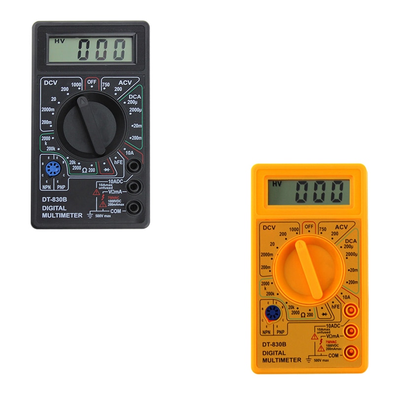 Digitale Multimeter Elektrische Voltmeter Amperemeter Ohm Tester Ac/Dc Amp Volt Meter