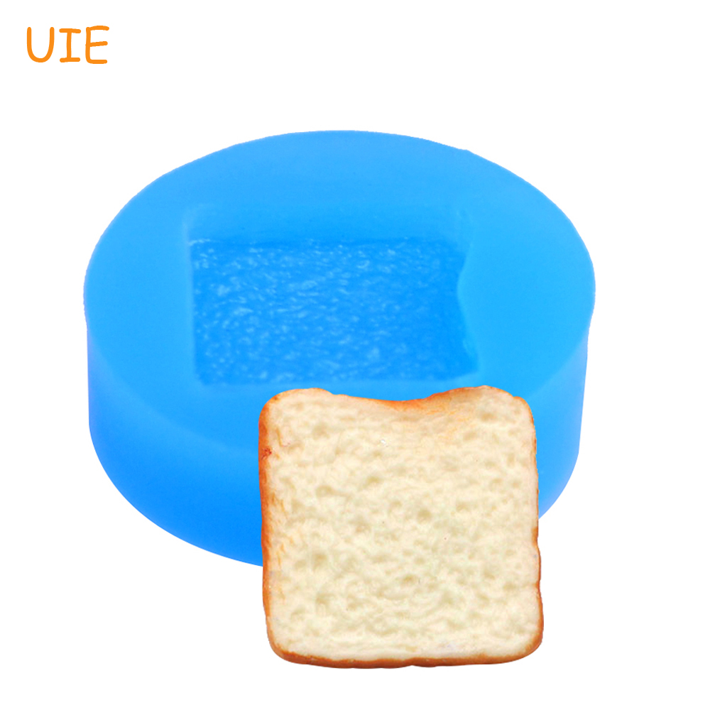 GYL083U Bread Slice Silicone Flexible Mold Decoden Kawaii Miniature Mold Sweets Polymer Clay Mini Food Jewelry