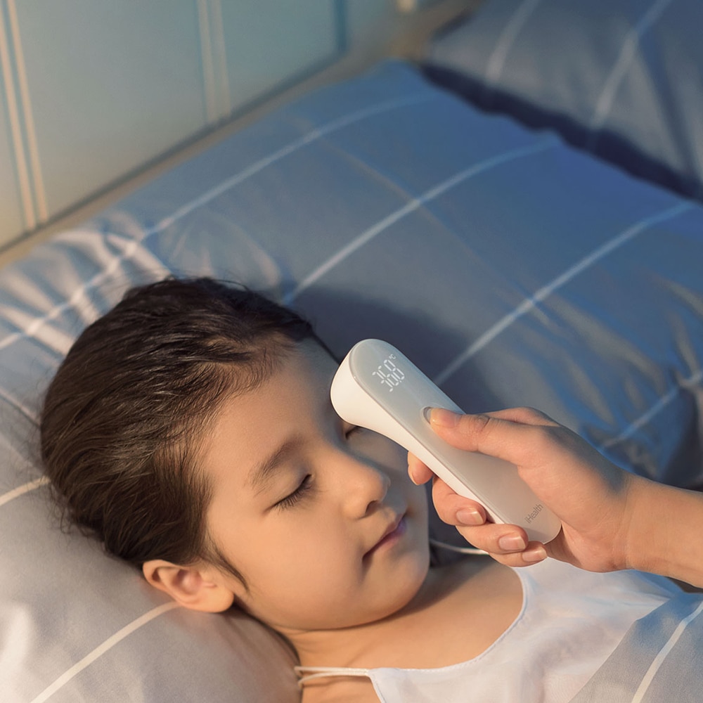 Original Xiaomi Mijia iHealth Thermometer LED Non Contact Digital Infrared Forehead Body Thermometer for Baby Kids Adults Elders