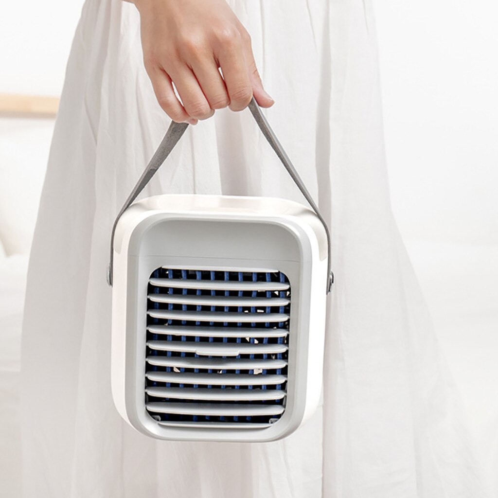 With 3 Ice Bag Air Conditioner Fan Air Cooler Mini Three Gear Mode Cooling Fan Air Frost Air Conditioner Desktop Cooling Fan