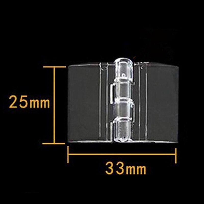 10Pcs/pack Transparent Plastic Folding Hinges Durable Clear Acrylic Hinge Tools Furniture Hinges