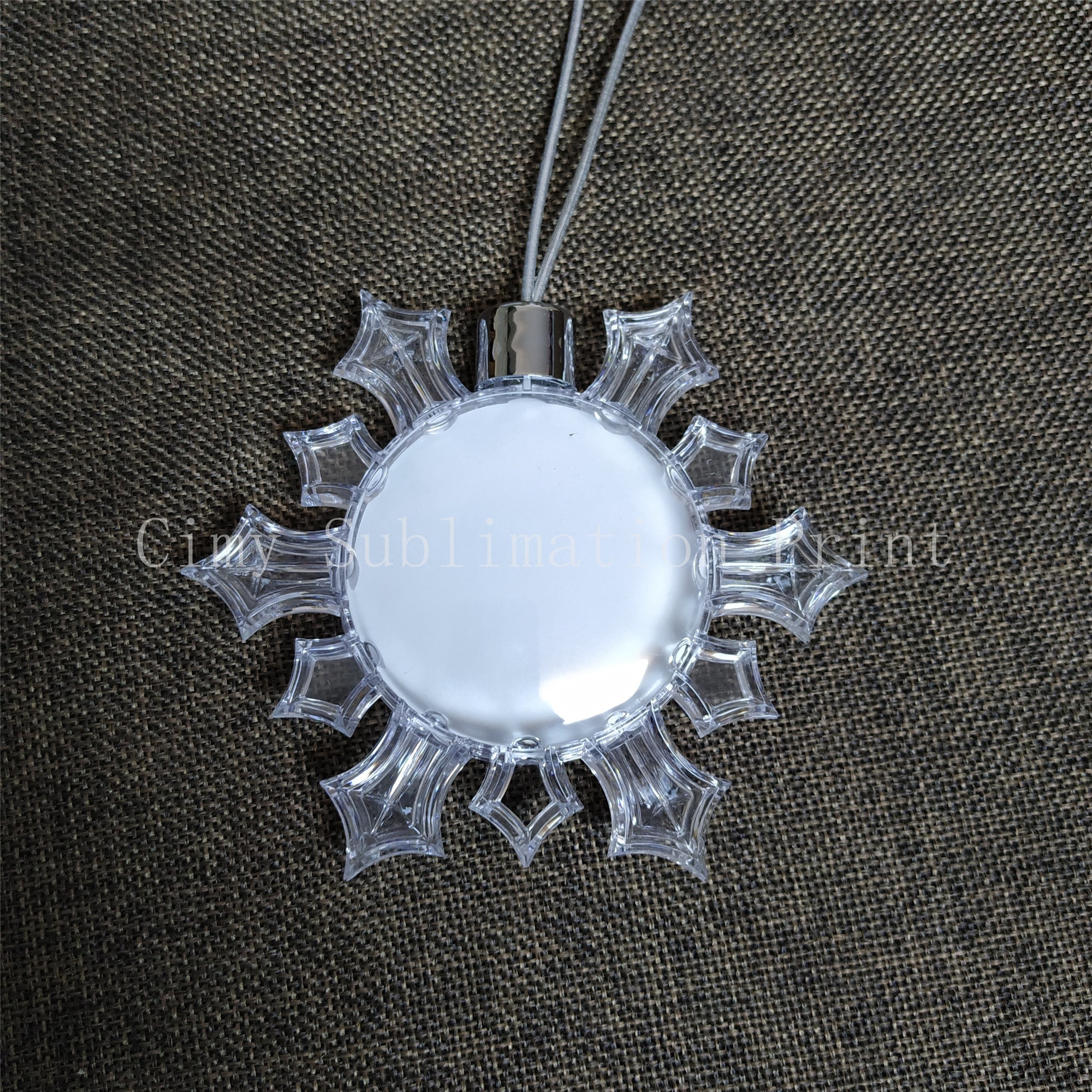 Decoração de flocos de nece redondos com sublimação, 12 cores, impressão por transferência de tinta, prensa térmica, presentes, artesanato, faça você mesmo