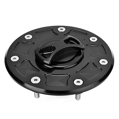 Motorcycle Gas Fuel Tank Cap for Kawasaki ZX6R ZX9R ZR7 ZZR 1100 600 ZRX 400 ZXR 750 ZEPHYR GPZ500 NINJA 500R Oil Tank Cover: black