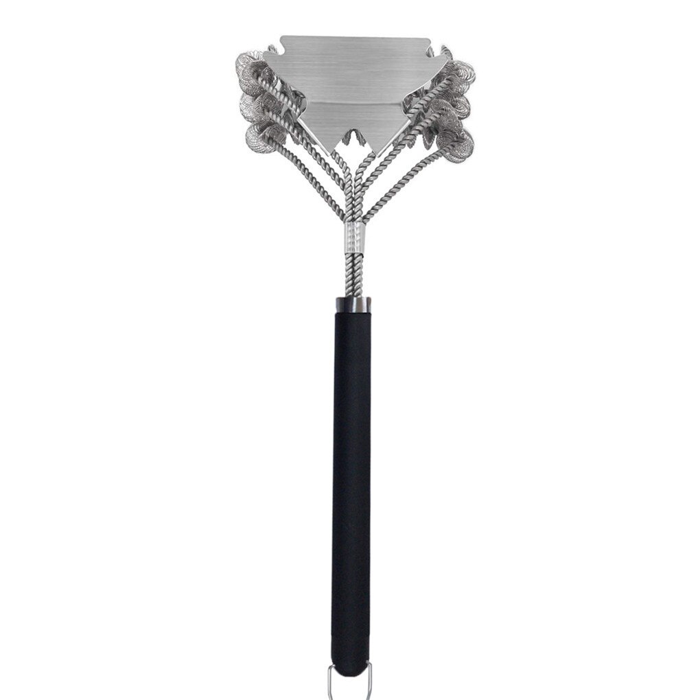 Barbeque Grill Schraper Draad Borstel Bbq Grill Draagbare Extra Brede Schraper Schoon Borstel Met Lange Steel: Default Title