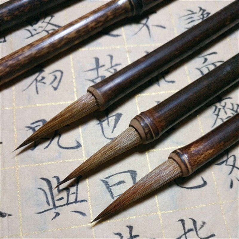 3 Stück Chinesische Kalligraphie Pinsel – Feine Linienpinsel Für Aquarell & Detaillierte Malerei