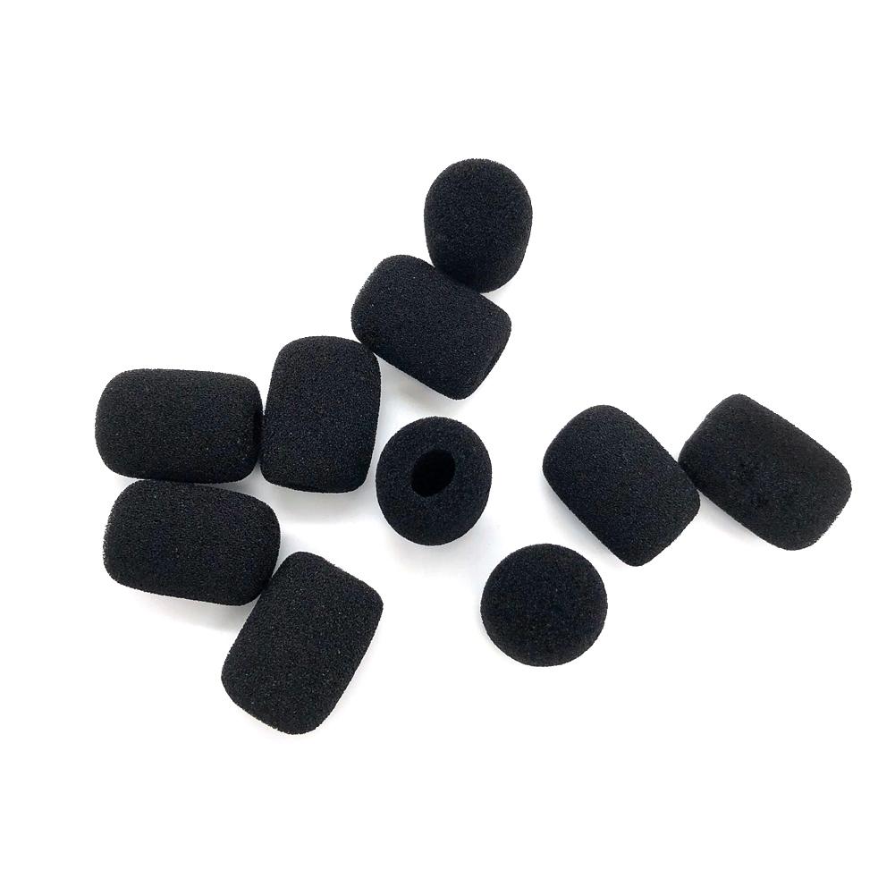10Pcs 30Mm Zachte Elastische Spons Microfoon Head Cover Voor Headset Mouw Mic