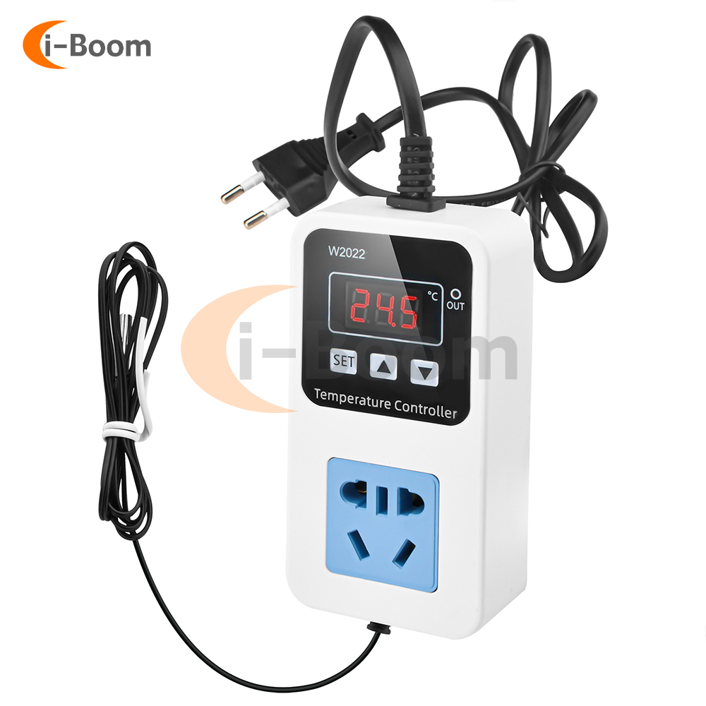 Ac110v 220v w2022 temperature controller thermostat greenhouse temperature controller with high-precision ntc sensor lcd display
