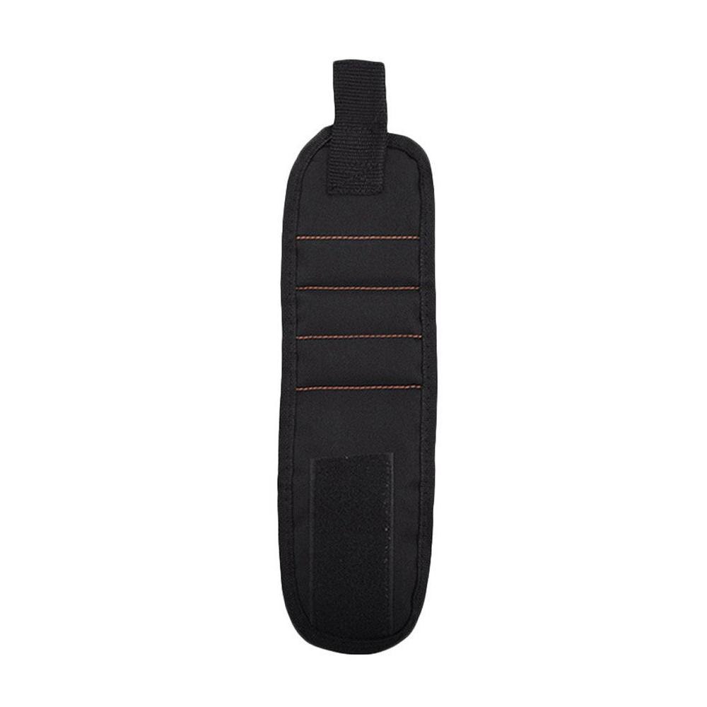 Three Row Magnetic Magnetic Wristband Kit Built-In 2Pcs Super Powerful Magnets Strong Magnets For Holding 1 Pcs: black