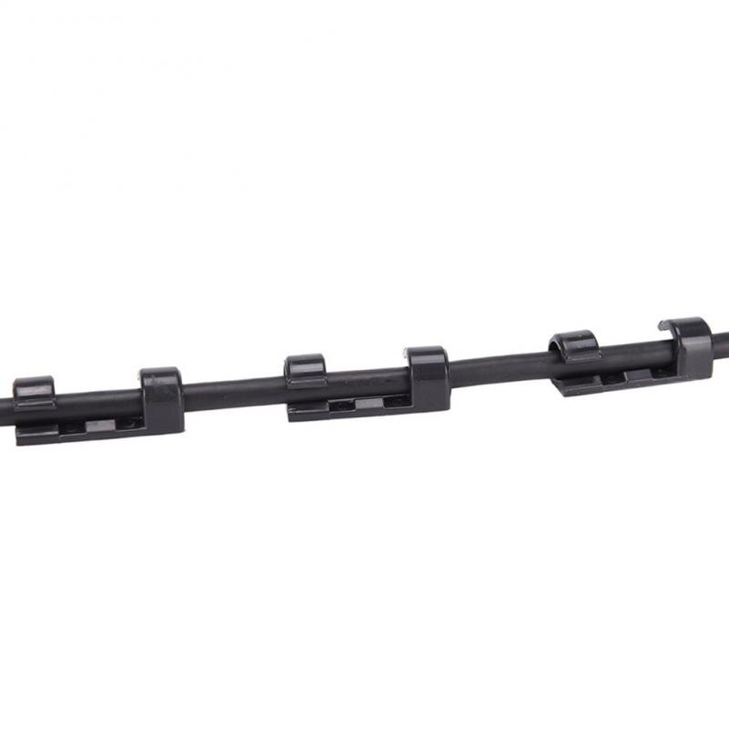 20Pcs Finisher Draad Klem Draad Organisator Kabel Clip Ties Fixer Fastener Houder Data Telefoonlijn Usb Winder Gesp Clips