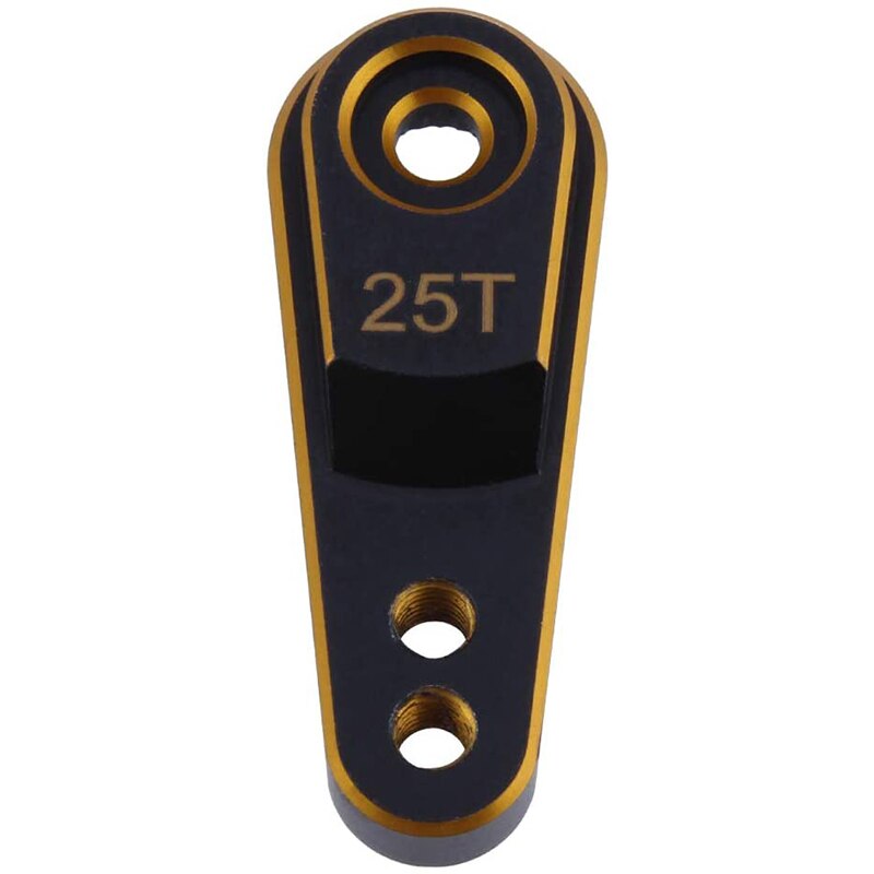 Servo de aleación de aluminio duro para coche de control remoto, 2 uds., 25T M3, enlace de dirección, claxon de brazo para 1/10 RC Crawler Traxxas TRX4, actualización piezas de Metal