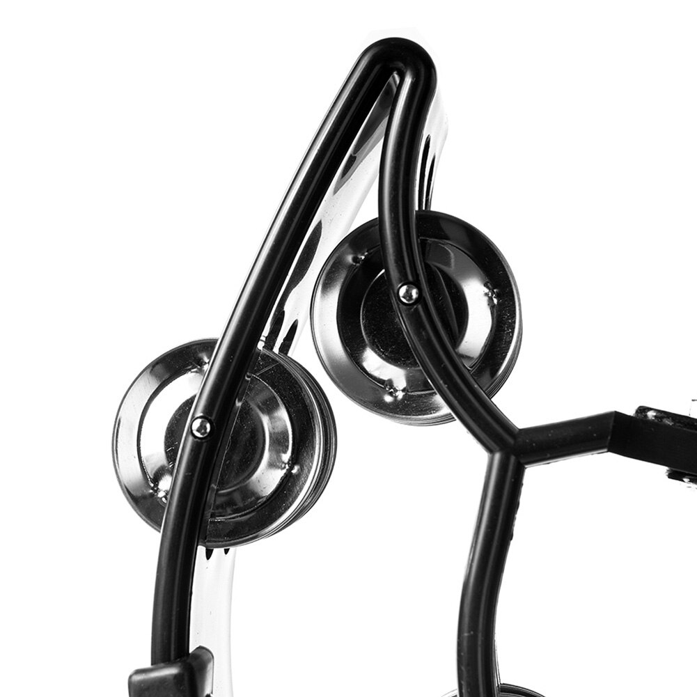 Handheld Hand Bell Percussion Party Musical Instruments Tambourine Double Rows Lightweight Portable Music Elements