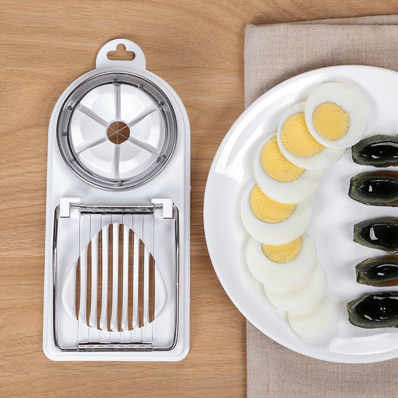 Køkkenredskaber gadgets æggeskærer eiersnijder æggeskærer rustfrit stål cortador de huevos køkken gadget kitchenaid