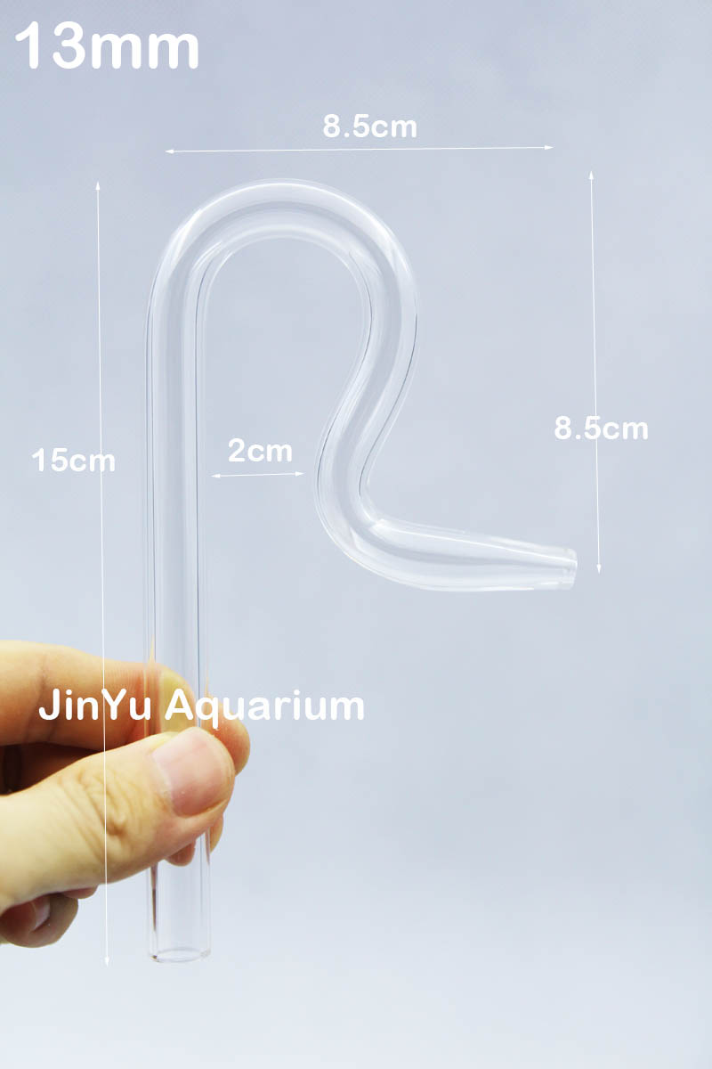 Lilie glas rohr Mini nano 13mm 10mm 17mm zufluss abfluss Jet Energie abfluss fisch pflanzen Panzer Aquarium Filter zubehör: Single Abfluss 13mm