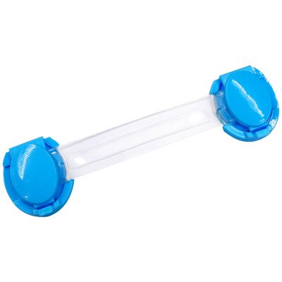5pcs Child Safety Cabinet Lock Baby Security Protectoion Drawer Door Cabinet Lock Plastic Protection Kids Safety Door Lock: Long blue