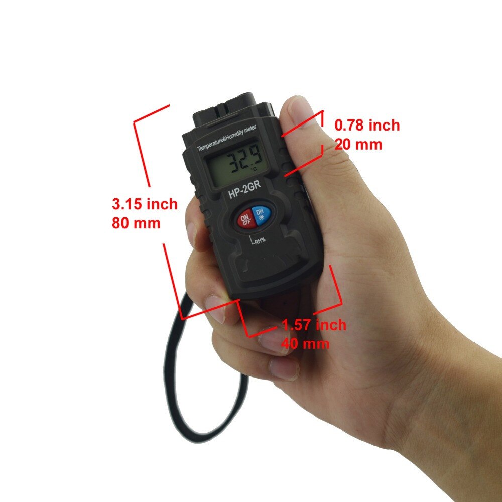 Mini Data Logger Digital Thermometer Hygrometers High Precision HP-2GR Air Temperature Humidity Moisture Meter