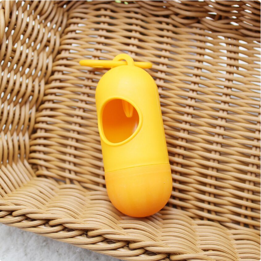 Portable Plastic Diaper Bag Box Disposable Baby Pet Garbage Bag Removable Box Nappy Bag for mommy and Baby: Yellow