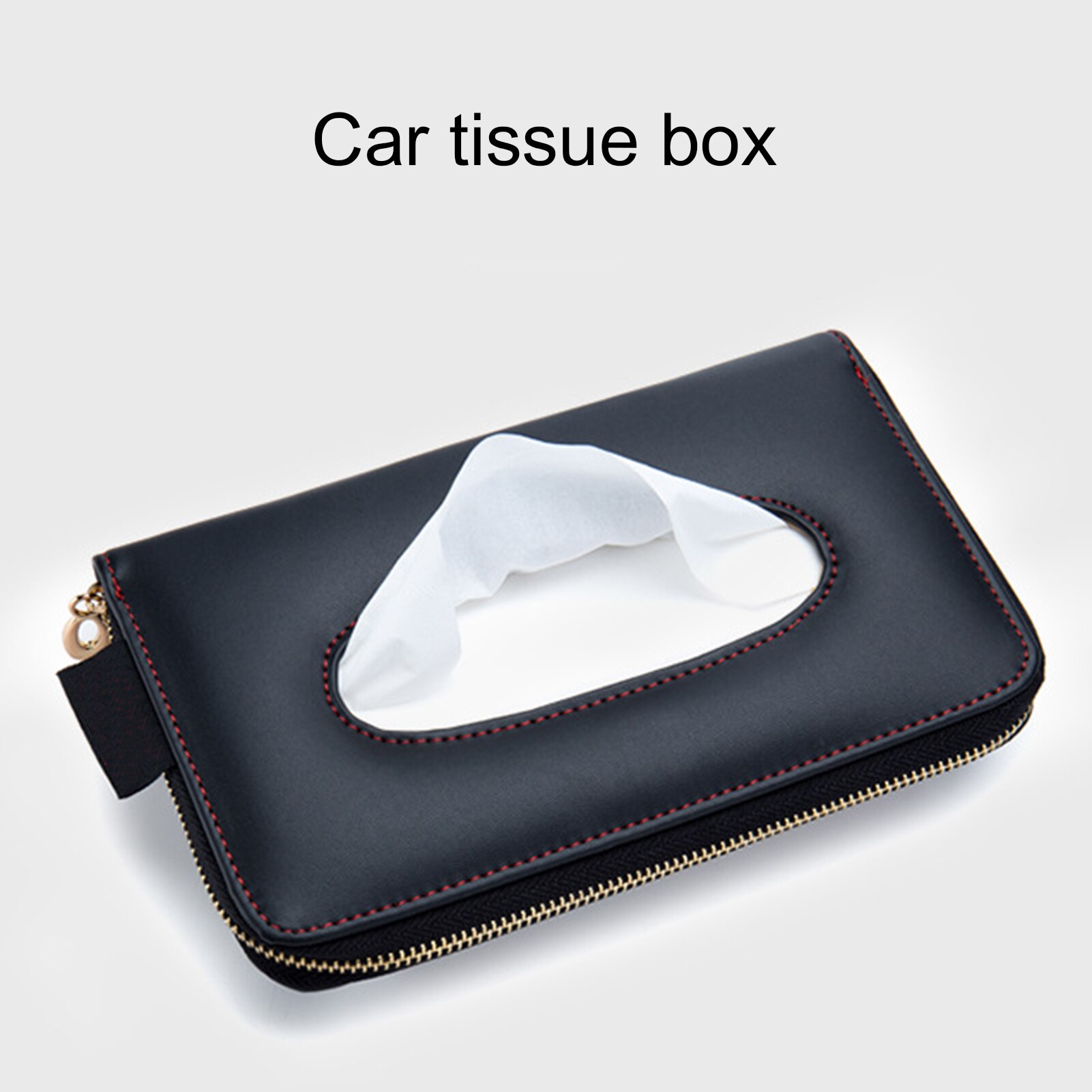 Auto Zonneklep Tissue Doos Kunstleer Tissue Doos Handdoek Sets Papier Houder Container Auto Interieur Opslag Decoratie