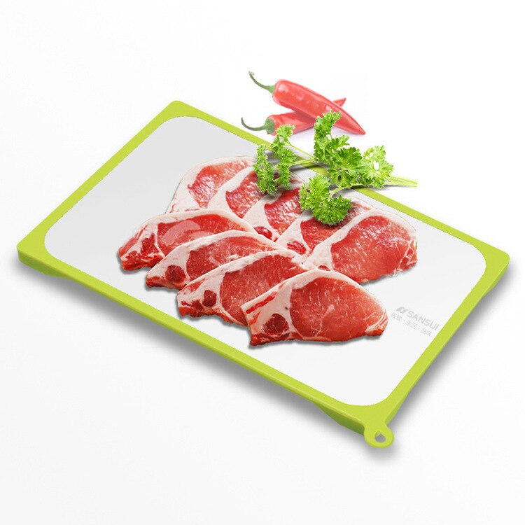 Quick Ontdooien Lade Bevroren Vlees Voedsel Aluminium Multifunctionele Magic Ontdooier Ontdooien Plaat Ontdooien Board Keuken ToolsLA415