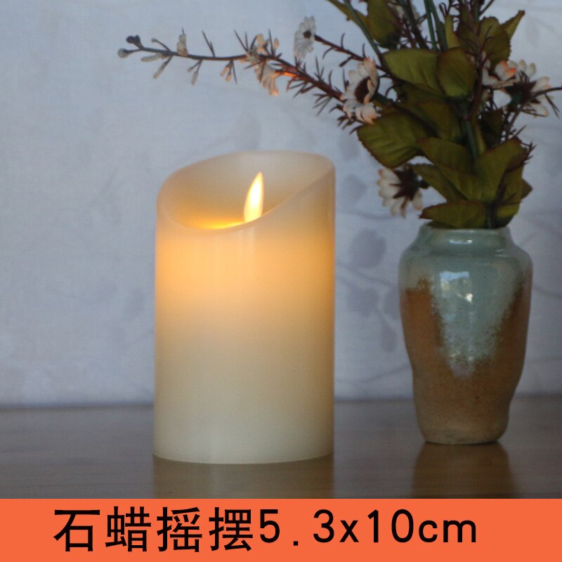 1-3 unids/set velas electrónicas Led amor cumpleaños decoración del hogar velas sin llama ámbar decorativas coloridas luces Led de té/romántico: F1Pcs